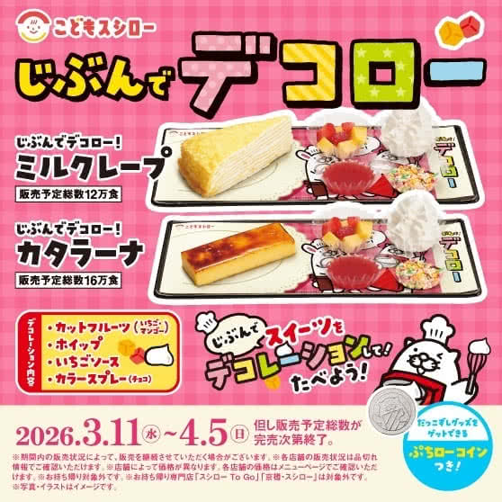 《こどもスシロー》 じぶんでデコロー！